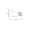 39852 - 1/2" Male NPT Valve - Pack of 10 - Image 2