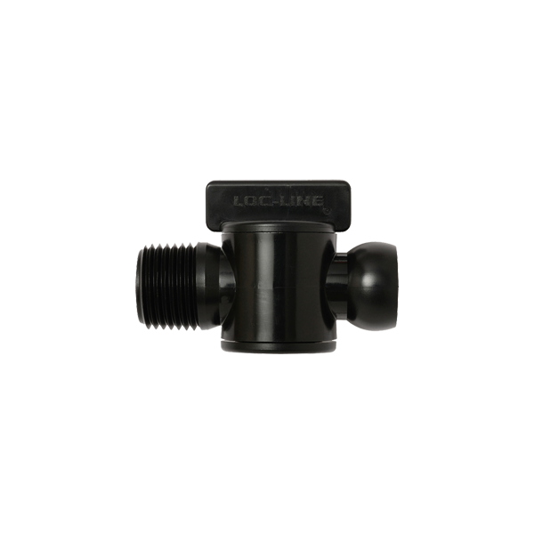 39852-BLK - BLACK - 1/2" Male NPT Valve - Pack of 10