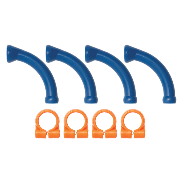 40474 - 1/4" Extended Elbows with Clamps