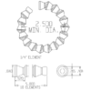 49420-G - GRAY - 1/4" Hose Segments (55pc) Bulk 25ft - Image 2