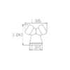 49428-G - GRAY - 1/4" Y - Pack of 20 - Image 2