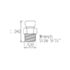49438 - 1/4" BSPT Connector - Pack of 50 - Image 2