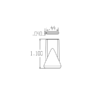49451-G - GRAY - 1/4" Flat Slot 40 Nozzle - Pack of 20 - Image 2