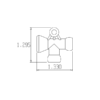 46436 - 1/4" Acid Resistant T - Pack of 20 - Image 2