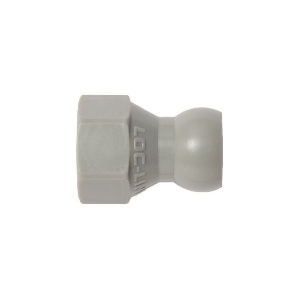 49434-G - GRAY - 1/4" SAE Flare Nut Adapter - Pack of 20