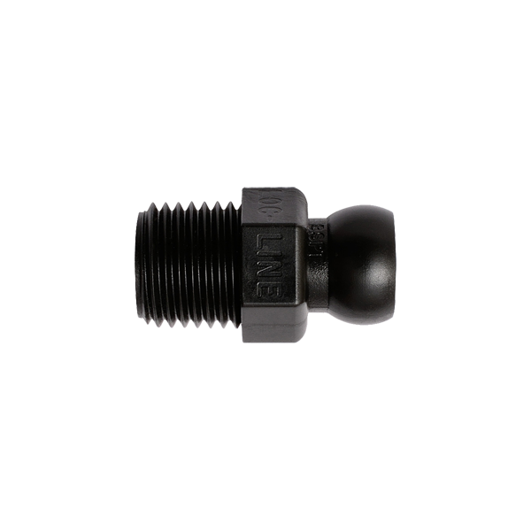 49438-BLK - BLACK - 1/4" BSPT Connector - Pack of 50