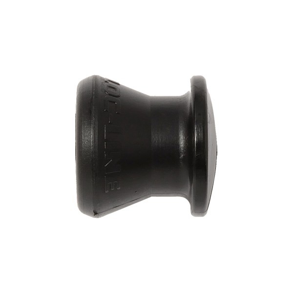 49447-BLK - BLACK - 1/4" End Cap - Pack of 20