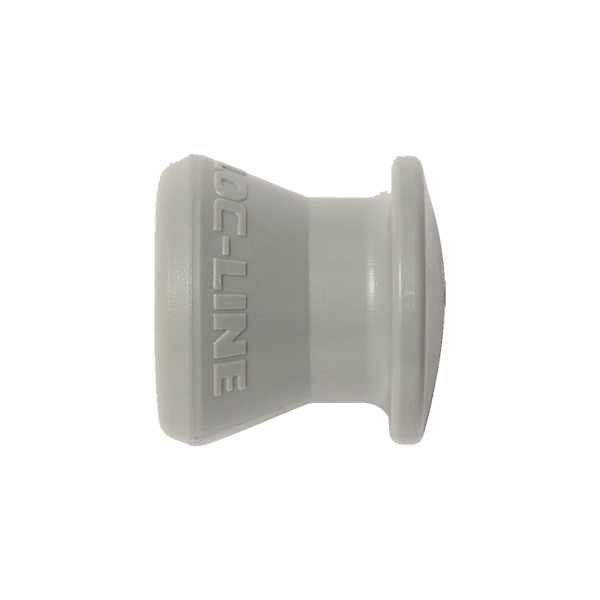 49447-G - GRAY - 1/4" End Cap - Pack of 20