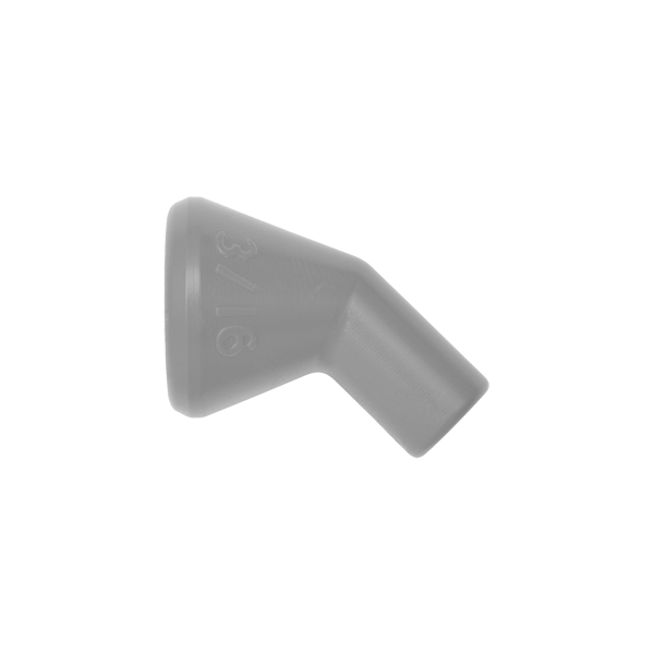 49472-G - Gray 3/16" 45 Degree Nozzle - Pack of 20