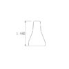 59866-BLK - BLACK - 1/4" Round Nozzle,1/2"System - Pack of 50 - Image 3