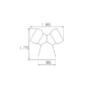 59868 - 1/2" Y - Pack of 20 - Image 2