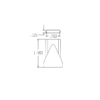 59891 - 1/2" Flat Slot 125 Nozzle - Pack of 20 - Image 3