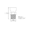 56804 - 3/8" Acid Resistant NPT Connector - Pack of 4 - Image 2