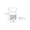57865 - 1/2" Acid Resistant NPT Connector - Pack of 50 - Image 2