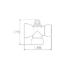 56825 - 1/2" Acid Resistant T - Pack of 2 - Image 2