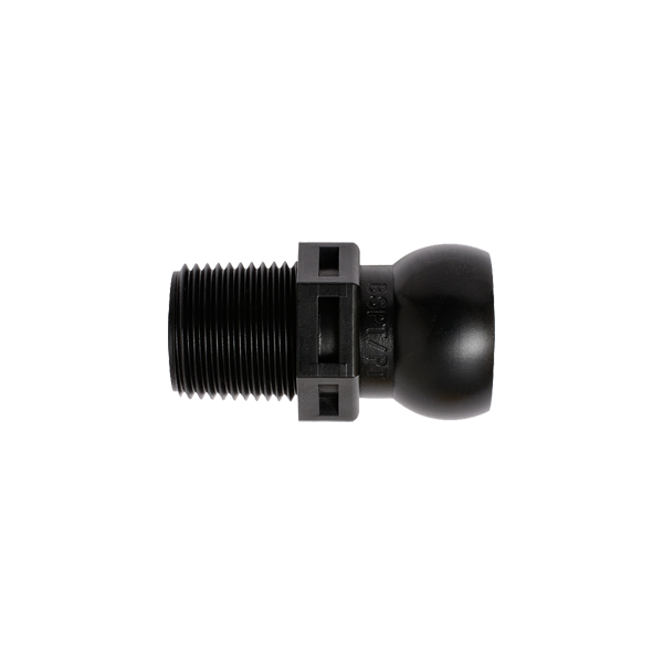 59876-BLK - BLACK - 3/8" BSPT Connector - Pack of 50