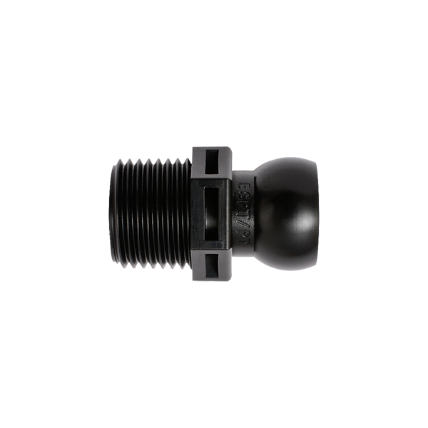 59877-BLK - BLACK - 1/2" BSPT Connector - Pack of 50