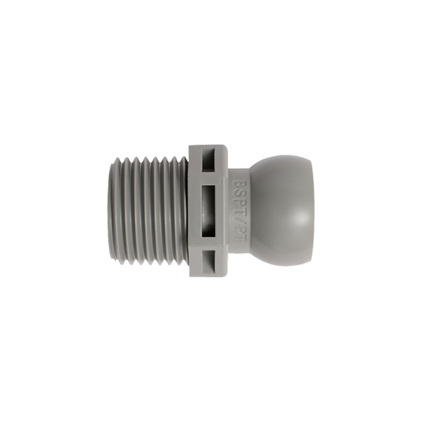 59877-G - GRAY -1/2" BSPT Connector - Pack of 50