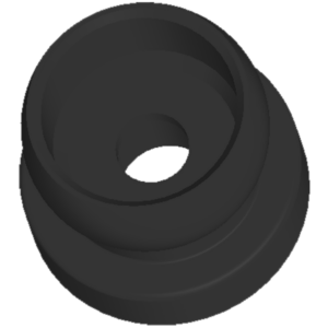 59896-BLK - BLACK - 1/2" Fixed Mount - Pack of 20 - Image 4