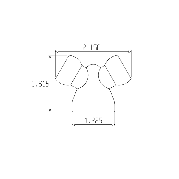 69552 – 3/4″ to 1/2″ Y Reducer – Pack of 20 | Loc-Line