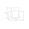 69557-G - GRAY -3/4" Female NPT Valve - Pack of 10 - Image 2