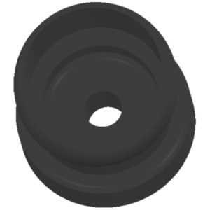 69563-BLK - BLACK - 3/4" Fixed Mount - Pack of 20 - Image 4