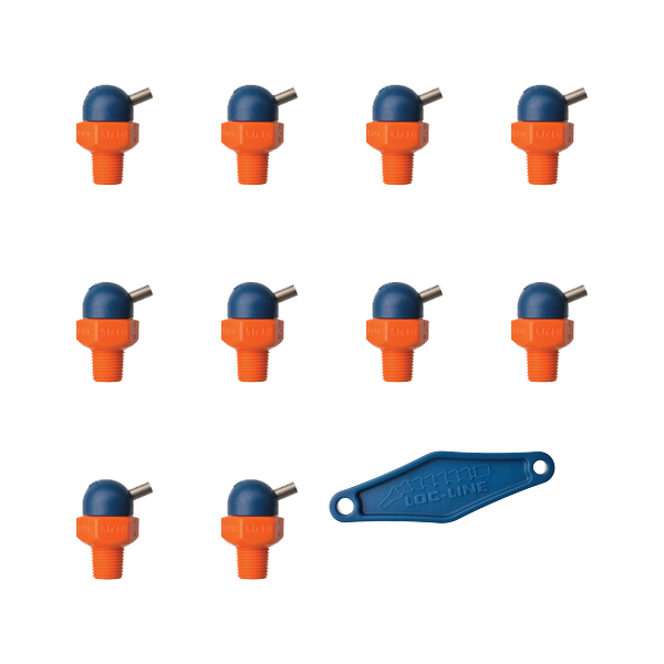 79011 - HPT (CT Style)  W/Adj Lever Noz=.062X.25 Thread= 1/8" Pack of 10