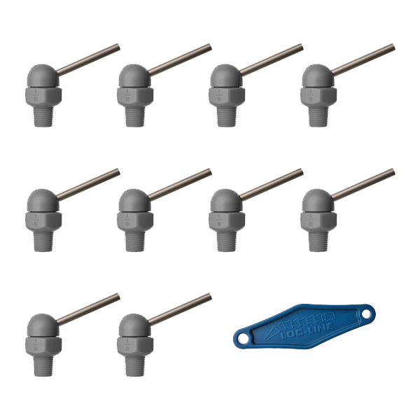 79012-G - HPT Gray (CT Style) W/Adj Lever Noz=.062X.5 Thread= 1/8" Pack of 10