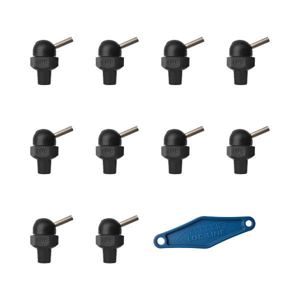 79016-BLK - HPT Black (CT Style) W/Adj Lever Noz=.086X.5 Thread= 1/8" Pack of 10