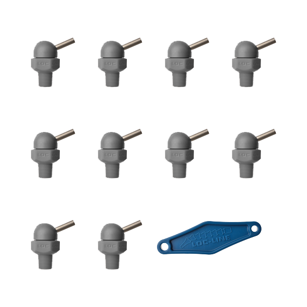79016-G - HPT Gray (CT Style) W/Adj Lever Noz=.086X.5 Thread= 1/8" Pack of 10