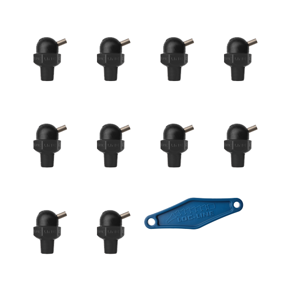 79019-BLK - HPT Black (CT Style) W/Adj Lever Noz=.117X.25 Thread= 1/8" Pack of 10