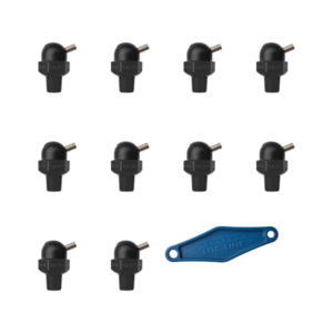 79023-BLK - HPT Black (CT Style) W/Adj Lever Noz=.160X.25 Thread= 1/8" Pack of 10