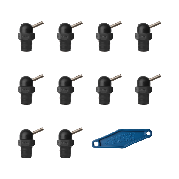 79024-BLK - HPT Black (CT Style) W/Adj Lever Noz=.160X.5 Thread= 1/8" Pack of 10