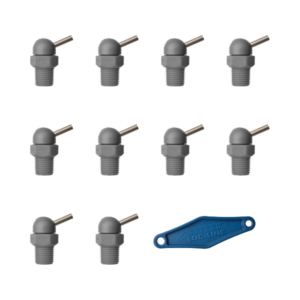 79024-G - HPT Gray (CT Style) W/Adj Lever Noz=.160X.5 Thread= 1/8" Pack of 10