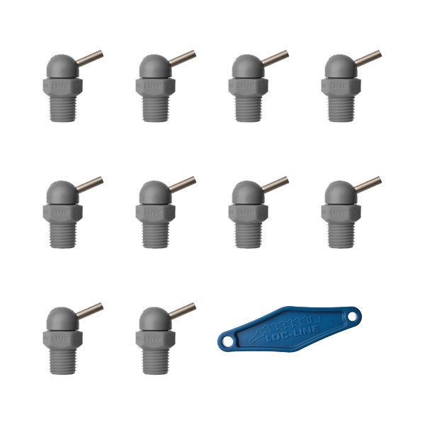 79024-G - HPT Gray (CT Style) W/Adj Lever Noz=.160X.5 Thread= 1/8" Pack of 10