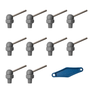 79025-G - HPT Gray (CT Style) W/Adj Lever Noz=.160X1.25 Thread= 1/8" Pack of 10