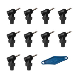 79042-BLK - HPT Black (XR Style)  W/Adj Lever Noz=.062X.5 Thread= 1/8" Pack of 10