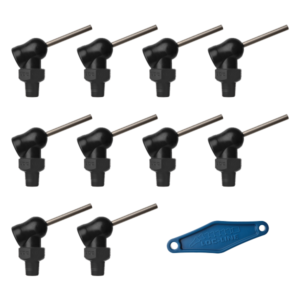 79043-BLK - HPT Black (XR Style)  W/Adj Lever Noz=.062X1.25 Thread= 1/8" Pack of 10
