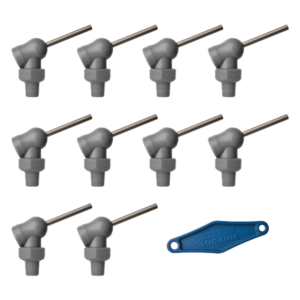 79043-G - HPT Gray (XR Style)  W/Adj Lever Noz=.062X1.25 Thread= 1/8" Pack of 10