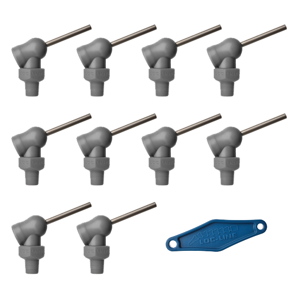 79047-G - HPT Gray (XR Style)  W/Adj Lever Noz=.086X1.25 Thread= 1/8" Pack of 10