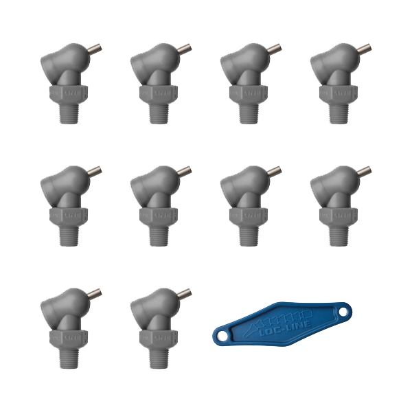 79053-G - HPT Gray (XR Style)  W/Adj Lever Noz=.160X.25 Thread= 1/8" Pack of 10
