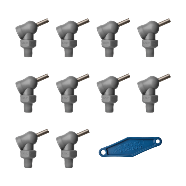 79054-G - HPT Gray (XR Style)  W/Adj Lever Noz=.160X.5 Thread= 1/8" Pack of 10