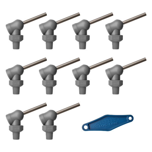 79055-G - HPT Gray (XR Style)  W/Adj Lever Noz=.160X1.25 Thread= 1/8" Pack of 10
