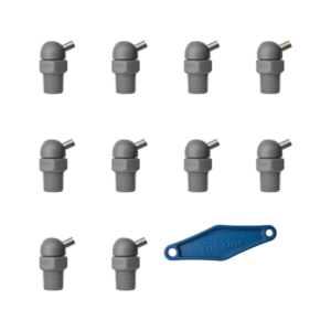 79061-G - HPT Gray (CT Style) W/Adj Lever Noz=.062X.25 Thread= 1/4" Pack of 10