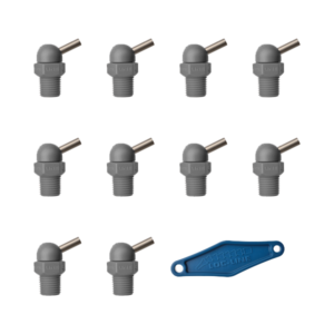 79062-G - HPT Gray (CT Style) W/Adj Lever Noz=.062X.5 Thread= 1/4" Pack of 10
