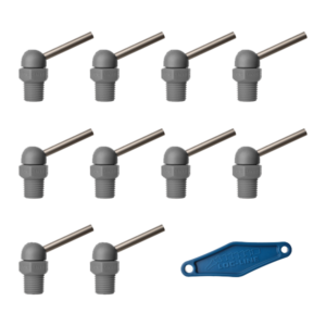 79063-G - HPT Gray (CT Style) W/Adj Lever Noz=.062X1.25 Thread= 1/4" Pack of 10