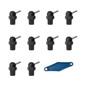 79070-BLK - HPT Black (CT Style) W/Adj Lever Noz=.117X.5 Thread= 1/4" Pack of 10