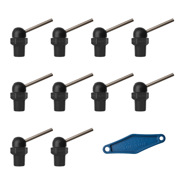 79071-BLK - HPT Black (CT Style) W/Adj Lever Noz=.117X1.25 Thread= 1/4" Pack of 10