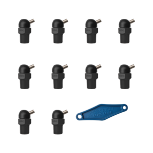 79073-BLK - HPT Black (CT Style) W/Adj Lever Noz=.160X.25 Thread= 1/4" Pack of 10
