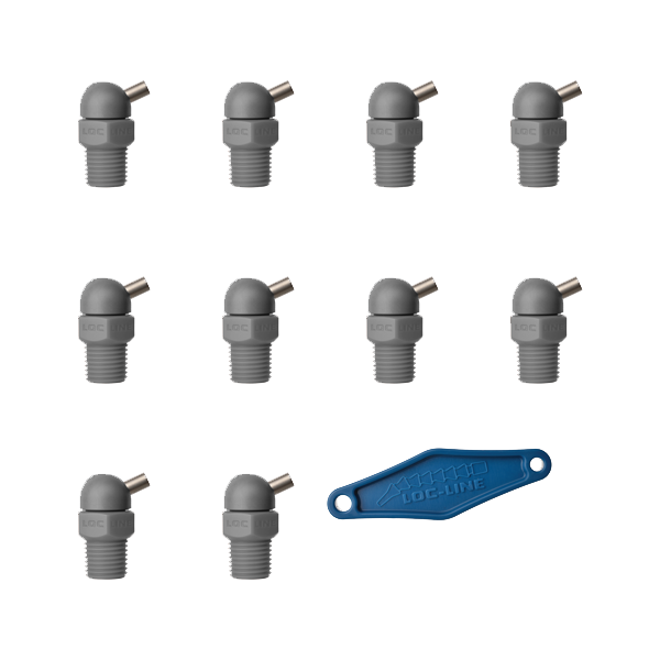 79073-G - HPT Gray (CT Style) W/Adj Lever Noz=.160X.25 Thread= 1/4" Pack of 10